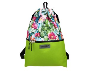 Plecak "Kaktusy Zielony" Duży